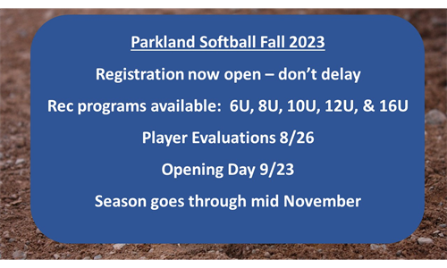 Fall 2023 Registration Info