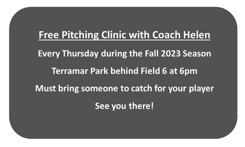 Free Pitching Clinics