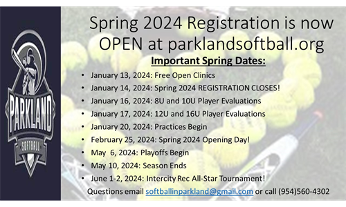 Spring 2024 Registration and Dates!