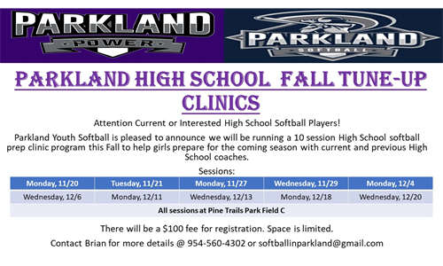 Fall High School Workouts!