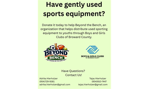Donate Any Sports Equipment